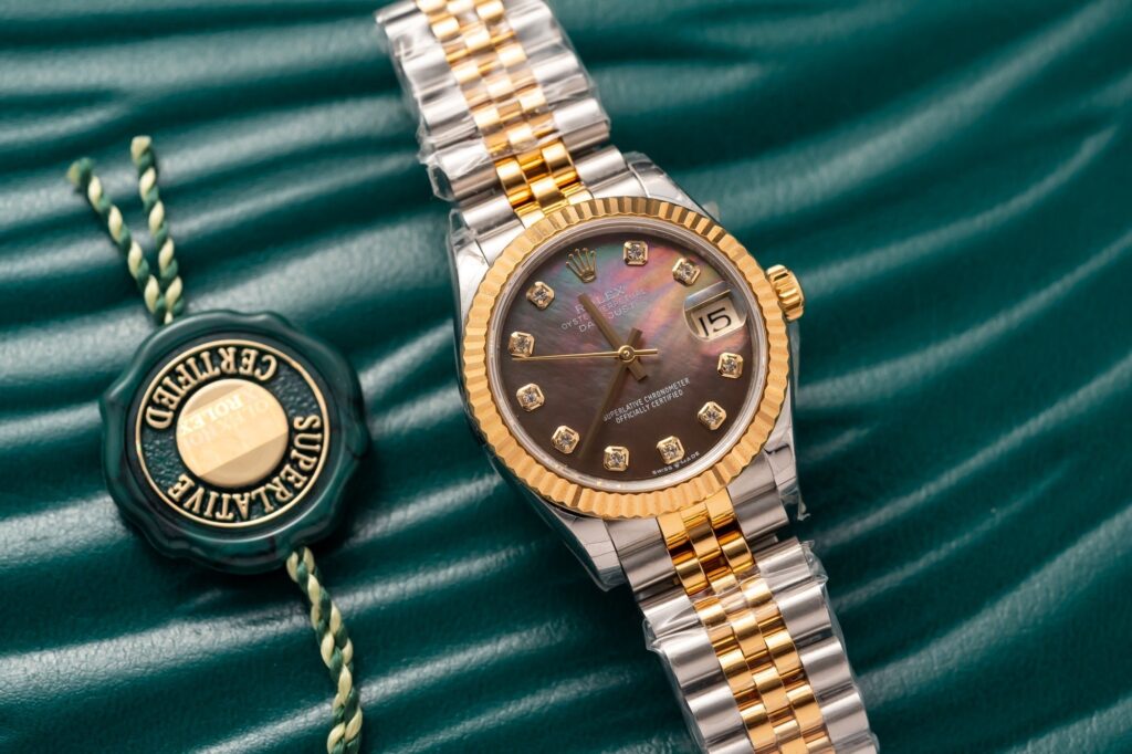 Đồng Hồ Rolex Nữ DateJust 278273 Replica 11 Mặt Xà Cừ Tím 31mm (4)