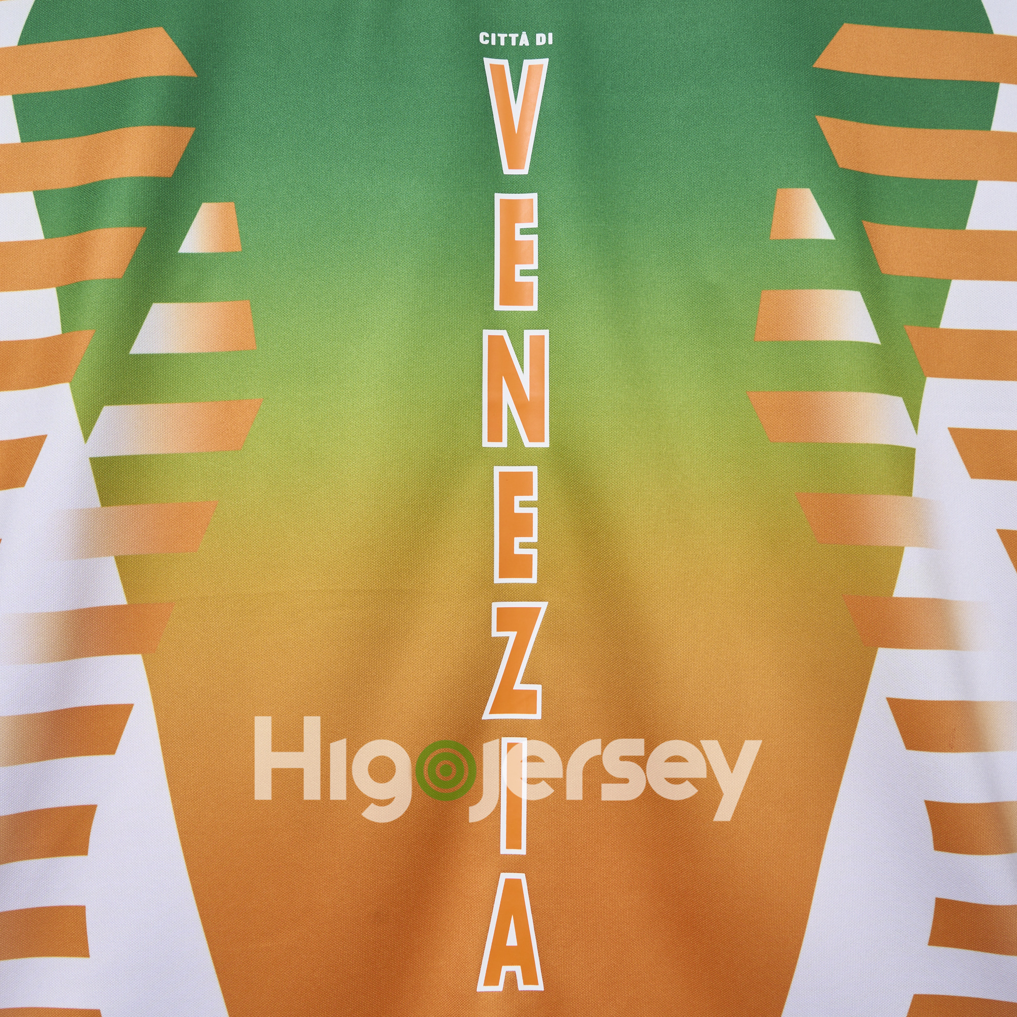 Higojerseys-Venezia FC 24-25 Orange and Green Pre-Match Jersey - Fans Version
