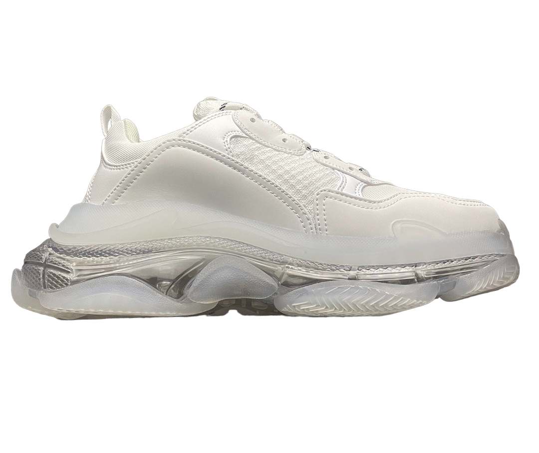 Balenciaga Triple S Sneaker Clear Sole in White、mysite、Cacoeks