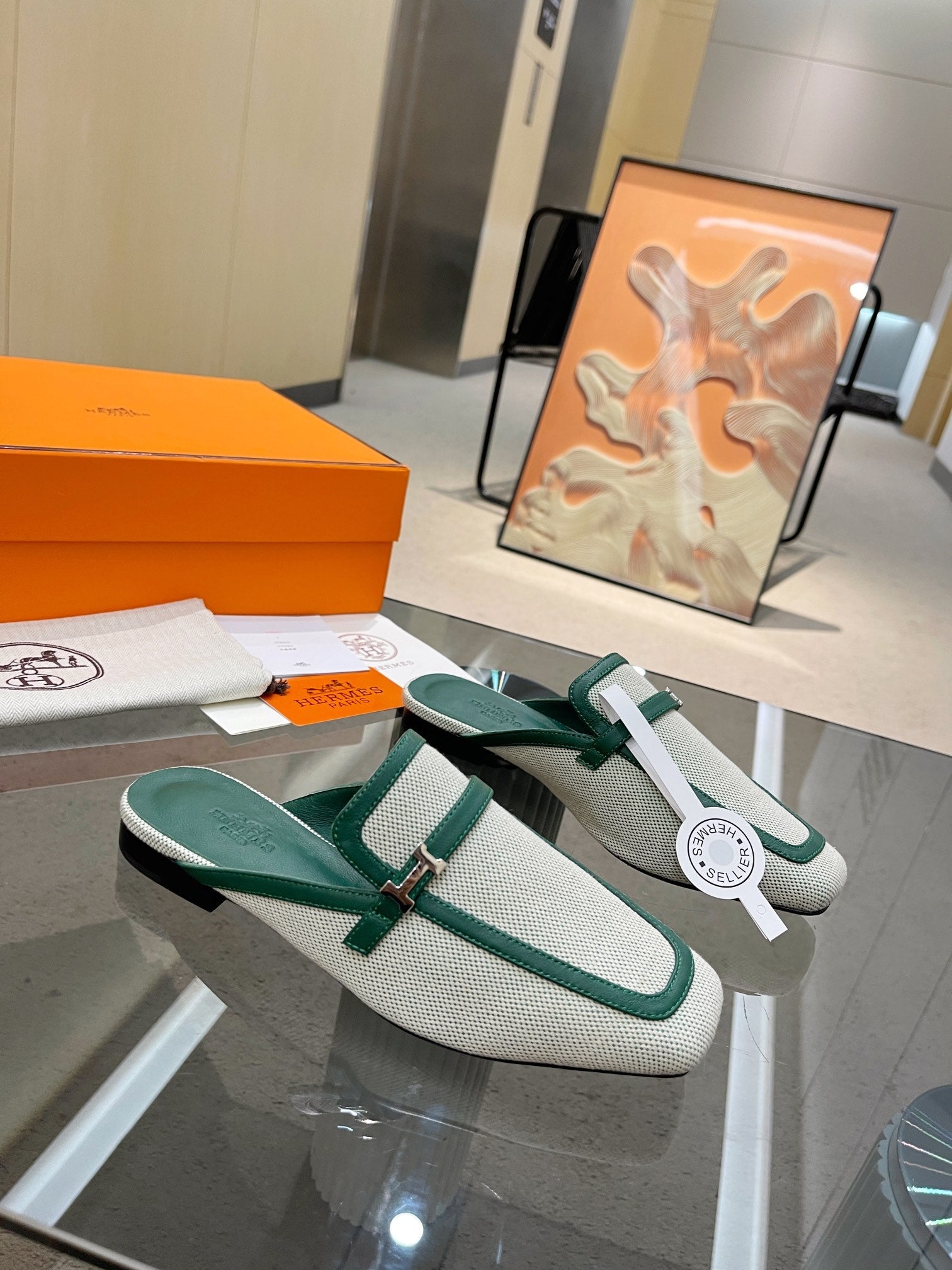 GROUPIE MULE OCEAN MIX SILVER LAMBSKIN、mysite、Cacoeks