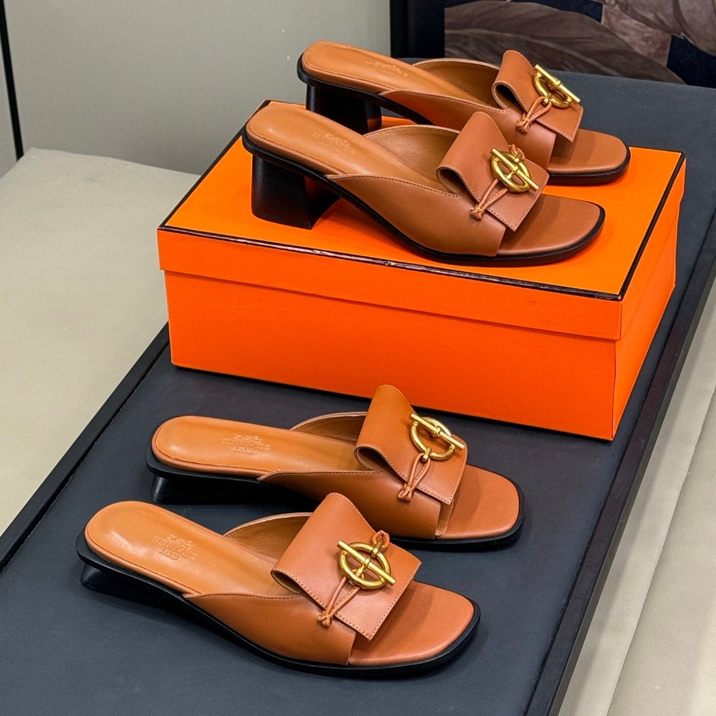 ISLE SANDAL IN BRONZE BROWN CALFSKIN、mysite、Cacoeks