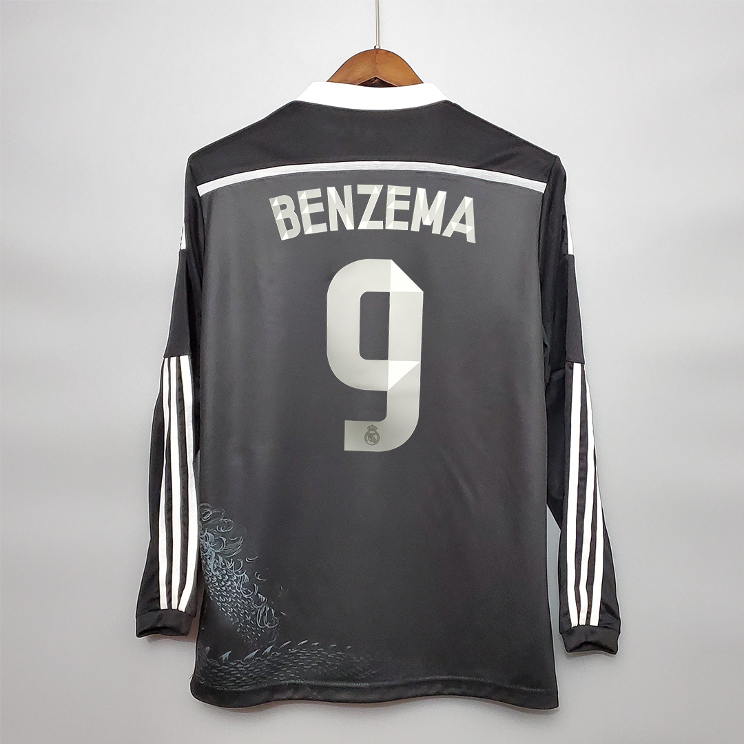 Higojerseys-Real Madrid Retro 14-15 Third Away Long Sleeve Jersey