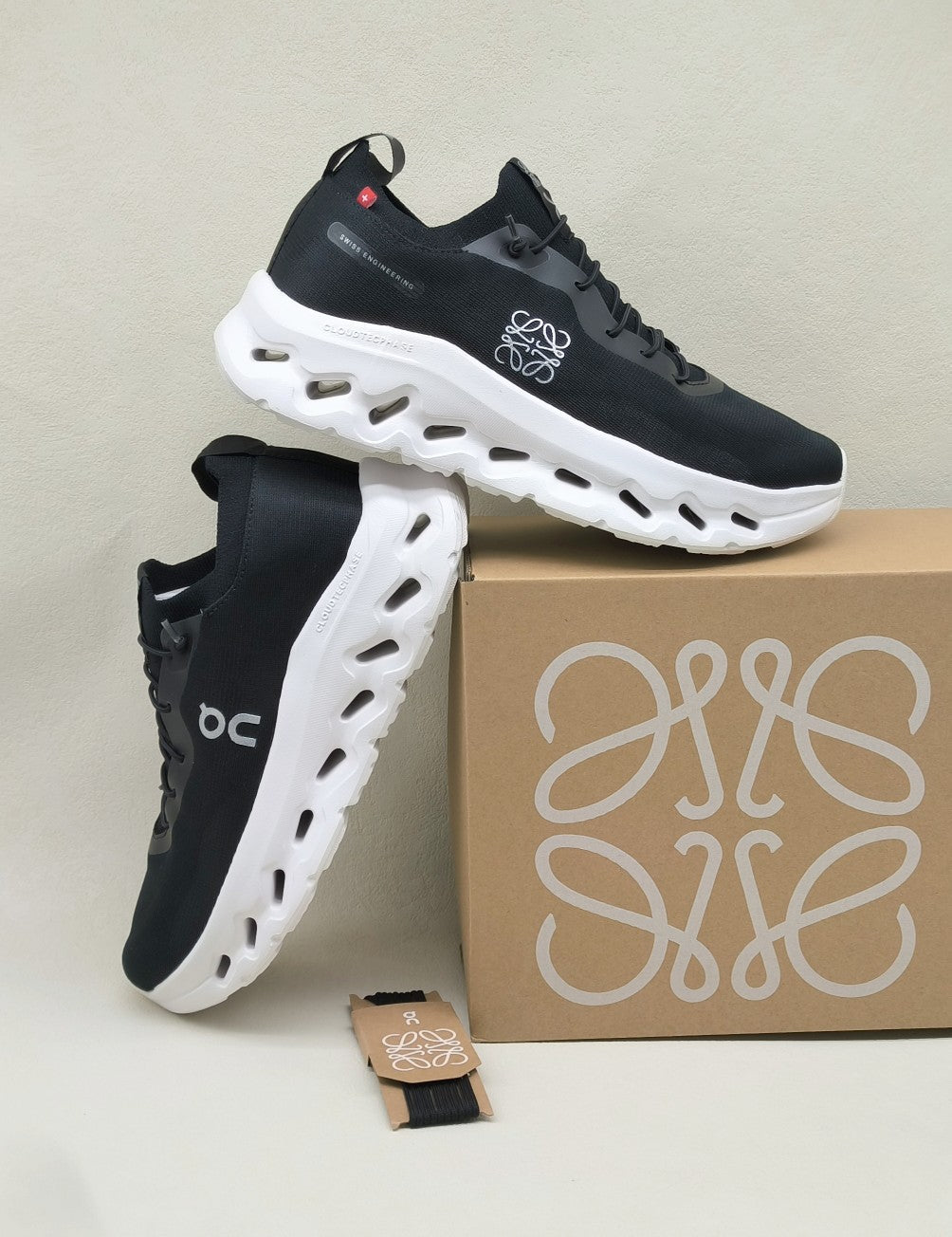 LW CLOUDTILT SNEAKER BLACK-WHITE POLYESTER、mysite、Cacoeks