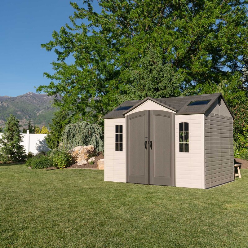 【Storage Shed】10x8 ft Outdoor Storage Shed, Desert Sand111mysite
