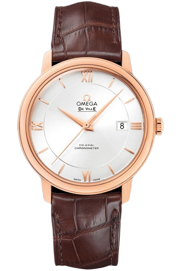 Omega De Ville Ref. 424.53.40.20.02.001 Super Clone Watch – Silver Dial Stainless Steel Bracelet Fake Replica