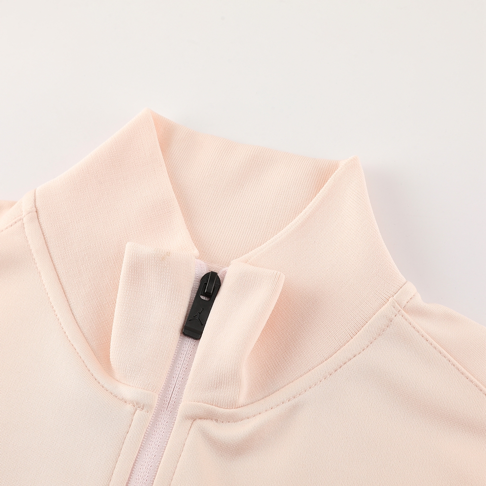 ManixJersey.com | Paris Saint-Germain PSG 24-25 Jacket Training Tracksuit - Light Pink Top and Black Pants -Customize Name, Number and Patch | Worldwide Shipping