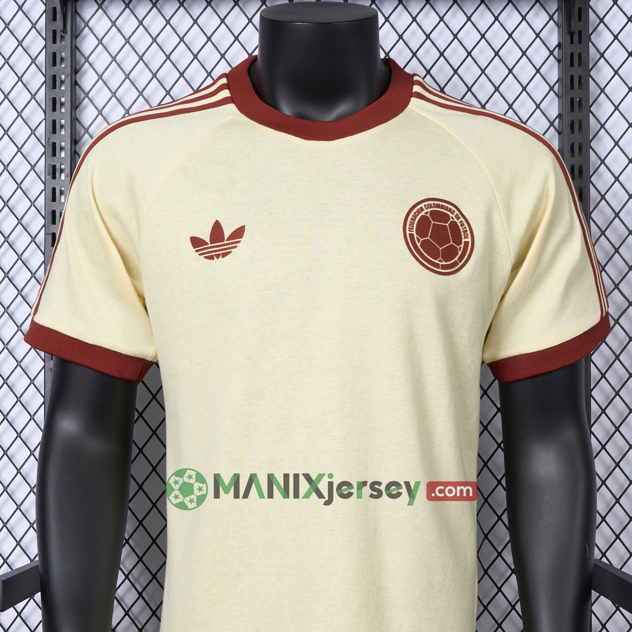 ManixJersey.com | Colombia 2024 Classic Originals 3-Stripes Casual Shirt - Player Version -Customize Name, Number and Patch | Worldwide Shipping