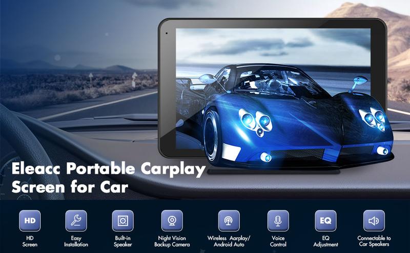 Product Introduction of 【Hieha】2025 Newest Portable Carplay Screen for Car, 7 Inch IPS Touchscreen Car Stereo Support Wireless Carplay 0