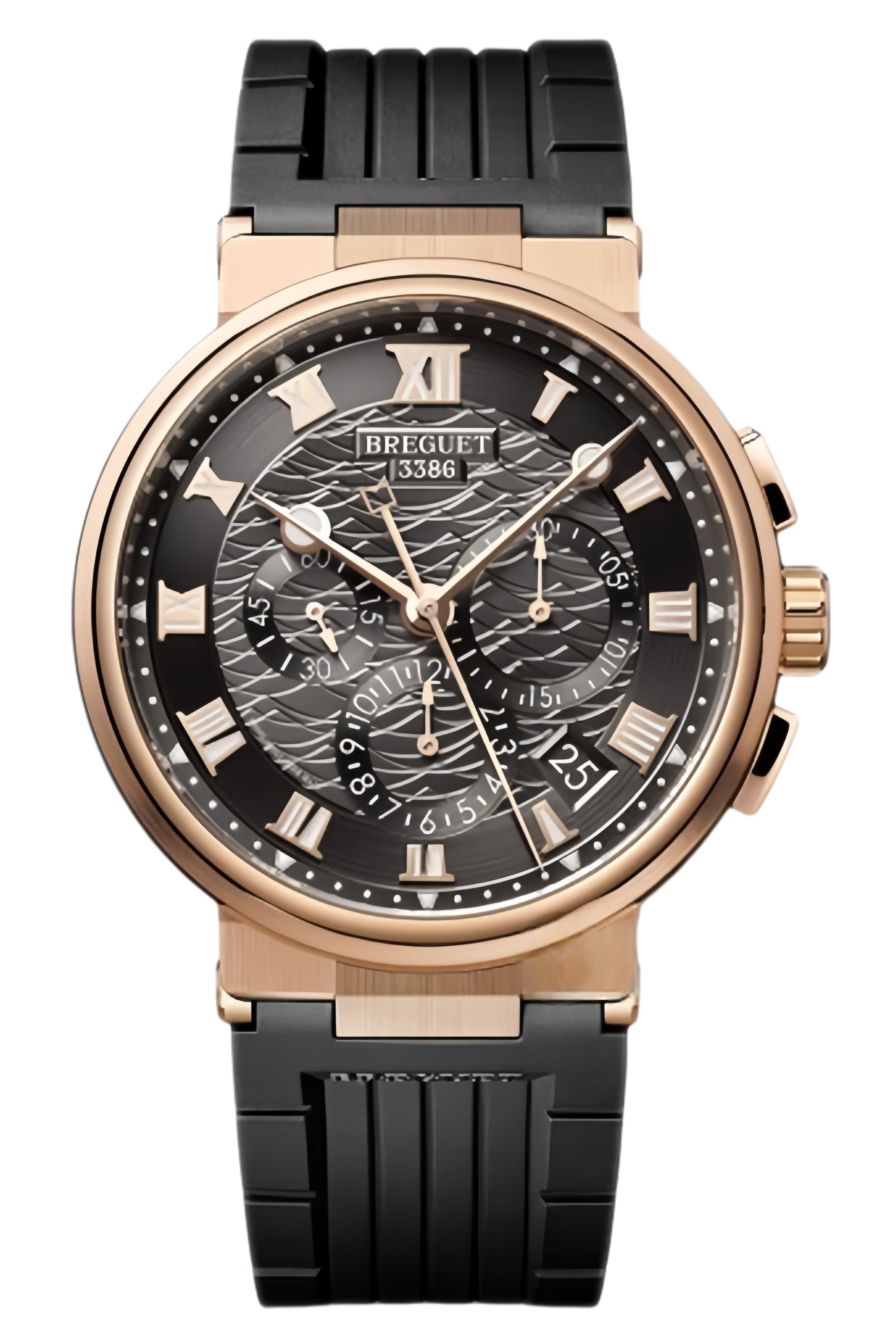 Breguet Marine Ref. 5527BR/G3/5WV Super Clone Watch – Rose Gold Slate Grey Dial Chronograph Fake Replica