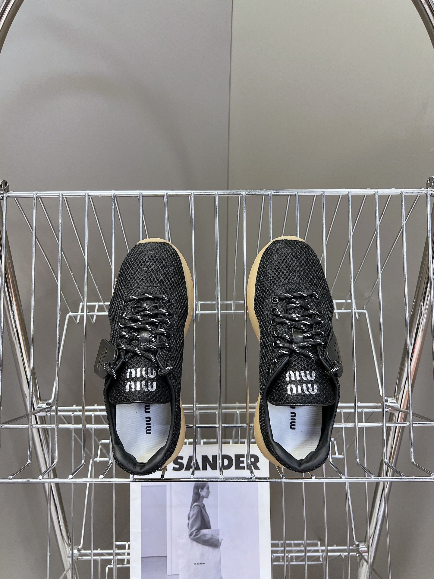 BASIC SNEAKERS IN BLACK MESH、mysite、Cacoeks