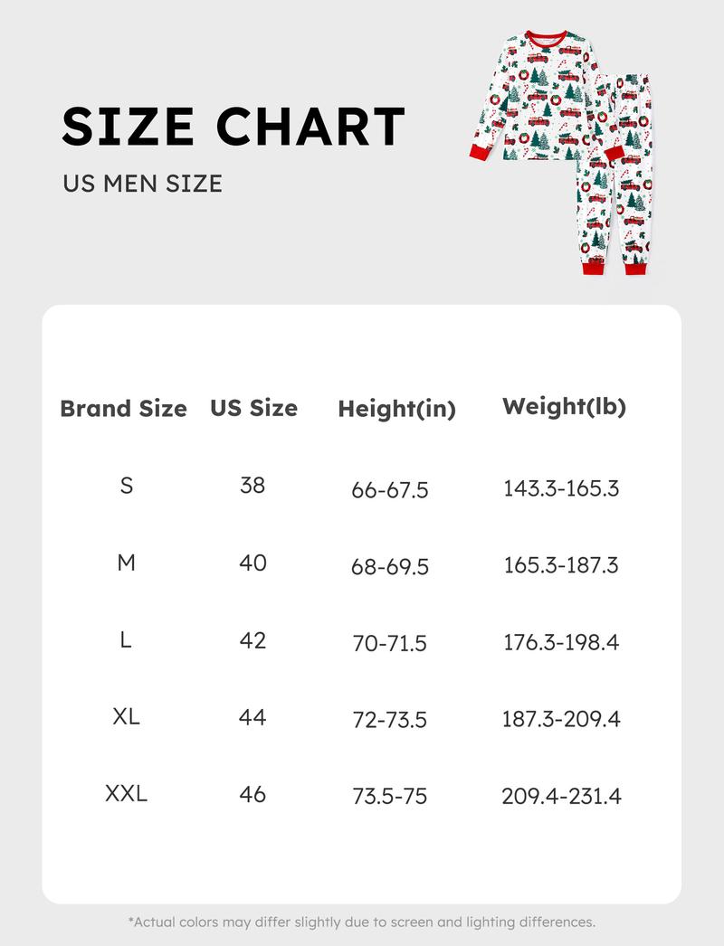 PatPat Christmas Pajamas Soft & Stretchy Family Matching  Long Sleeve Sets Christmas Cars Patterned Sleepwear for Women Men Couples Adult Kids,Cute Pajama,Cozy Pajamas ,Flame Resistant,autumntok,wintertok,BFCM Early Bird