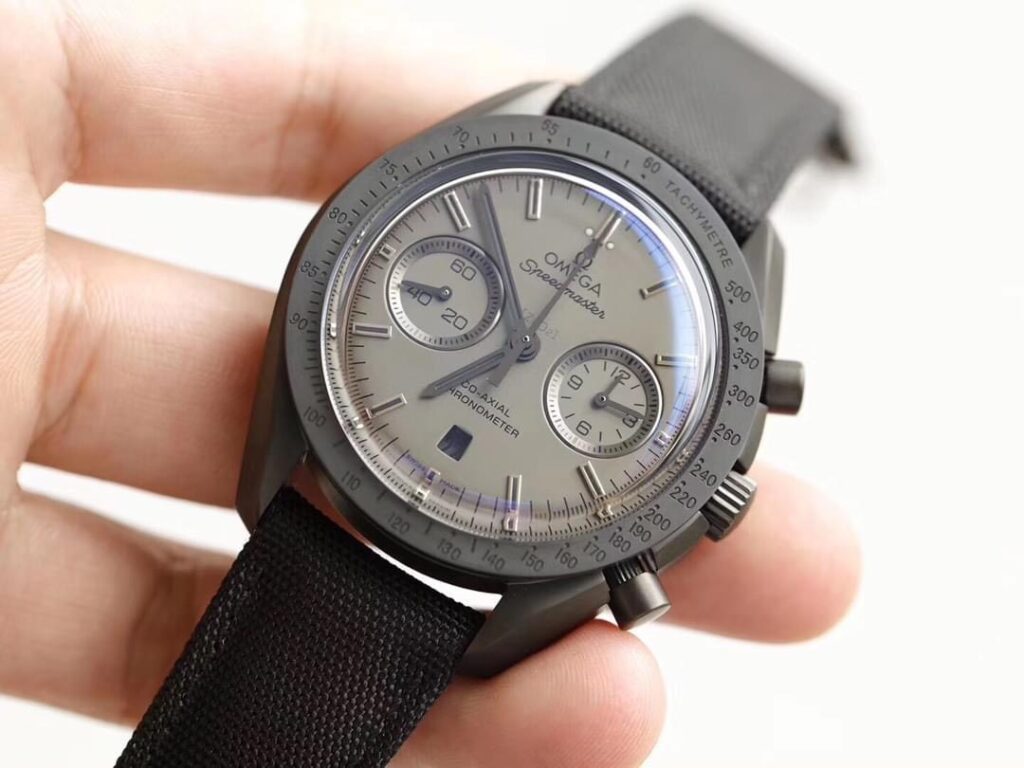 Đồng Hồ Omega Speedmaster Replica 11 Màu Đen Vỏ Gốm OM 44mm (1)