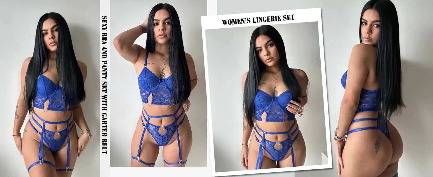 blue lingerie for women