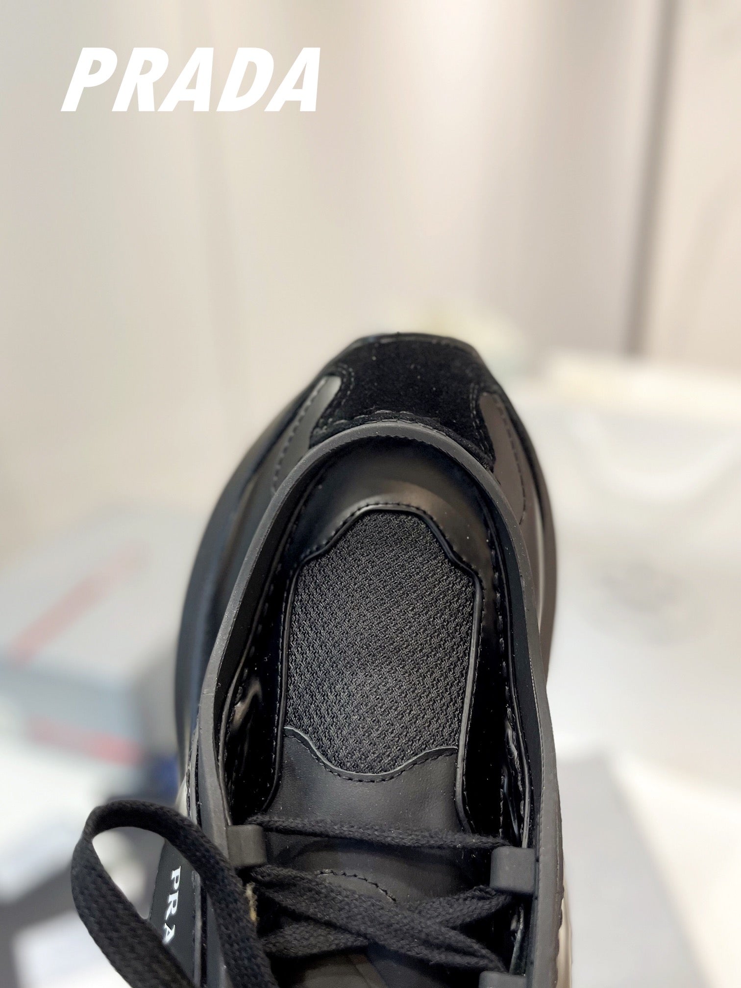 PRA SYSTEME BRUSHED SNEAKERS BLACK CALFSKIN、mysite、Cacoeks
