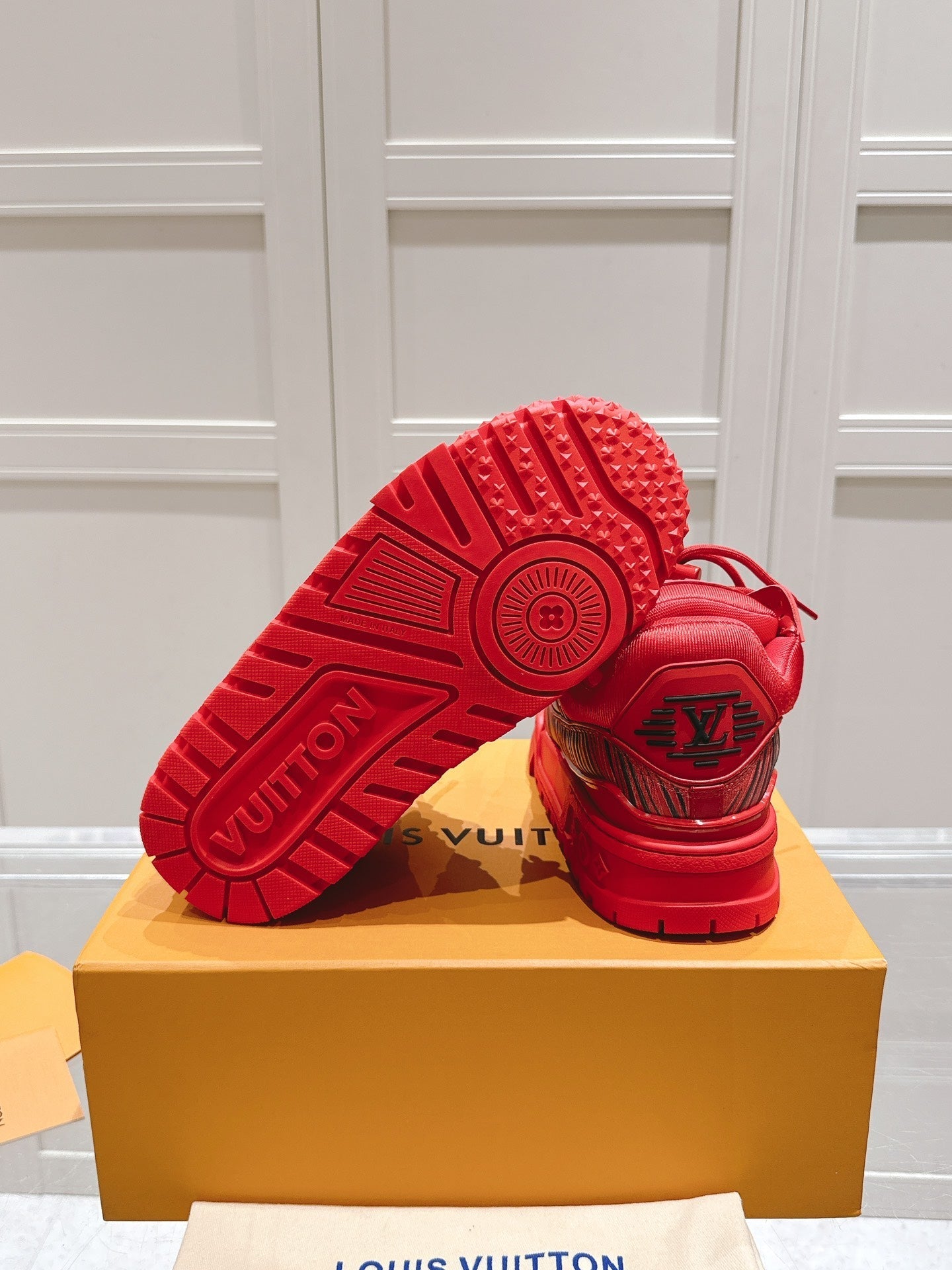 LV TRAINER MAXI LV X PARK SEO-BO IN RUBY RED CALFSKIN、mysite、Cacoeks