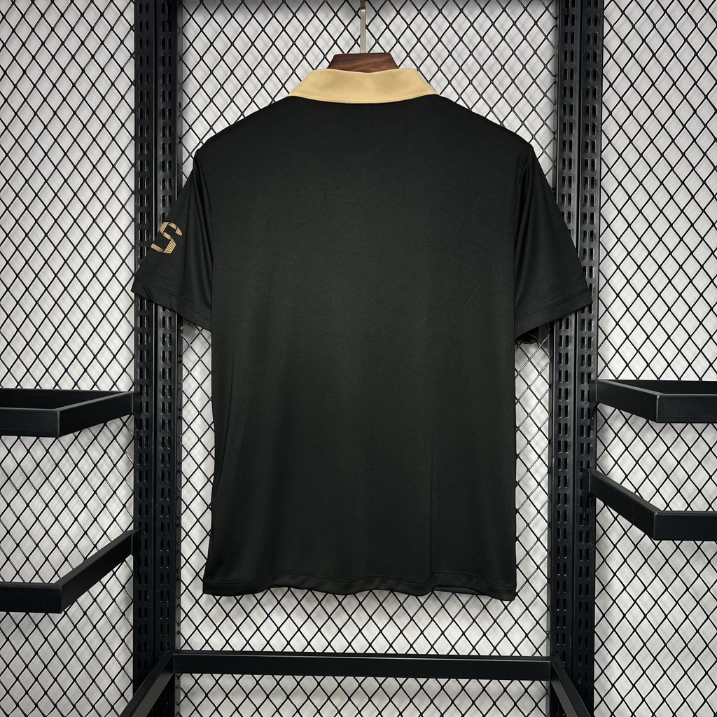 ManixJersey.com | Barcelona 24-25 Black Gold Polo Shirt - Fans Version -Customize Name, Number and Patch | Worldwide Shipping