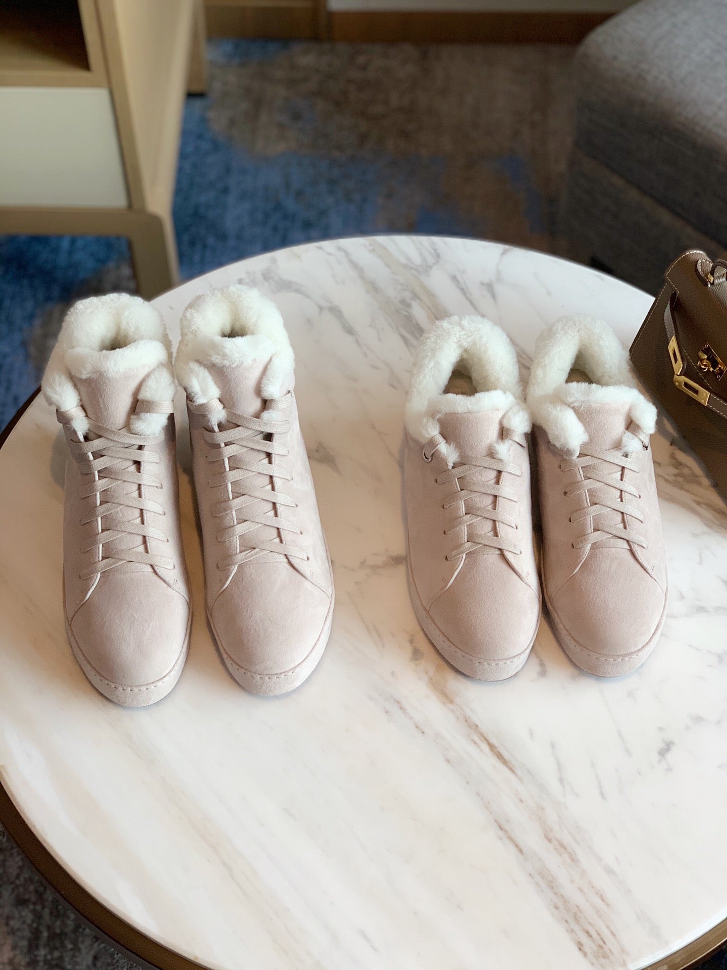 LP WINTER NUAGES HIGH SNEAKERS CREAMY WHITE LAMBSKIN、mysite、Cacoeks