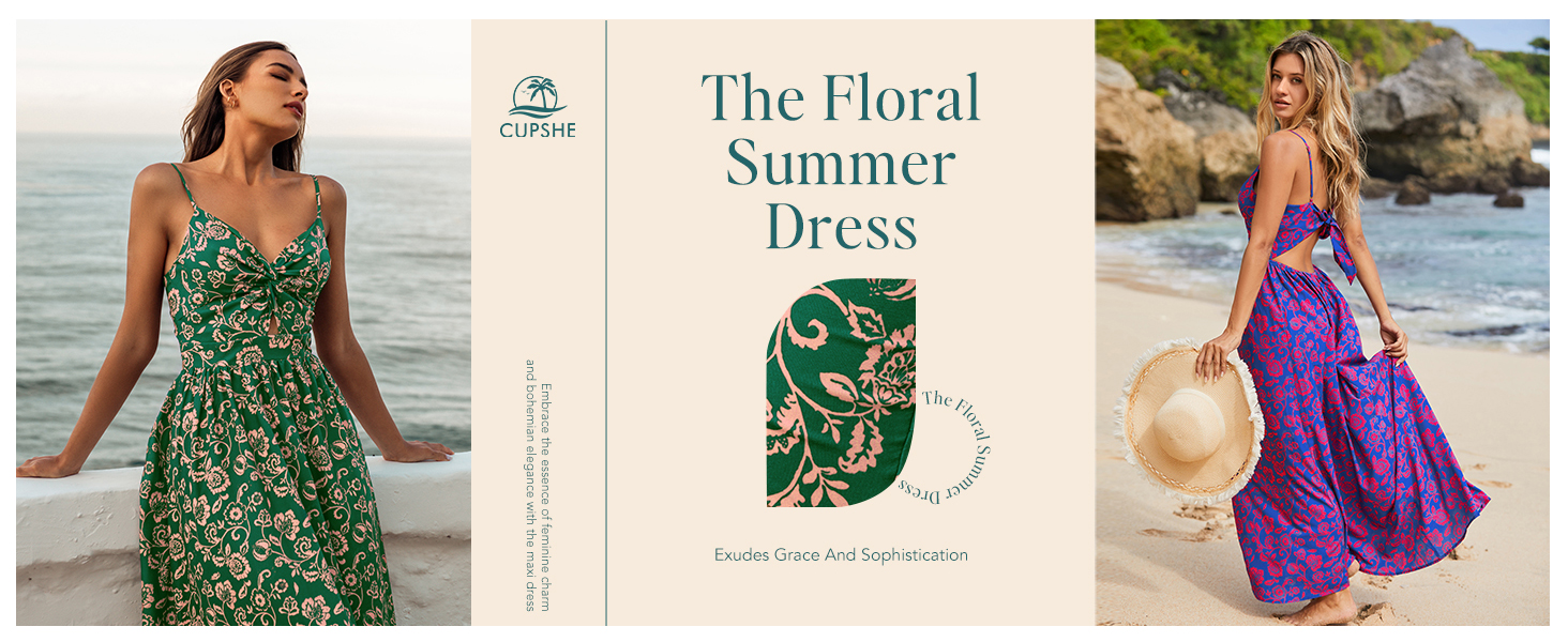 floral dress v neck sleeveless maxi dress