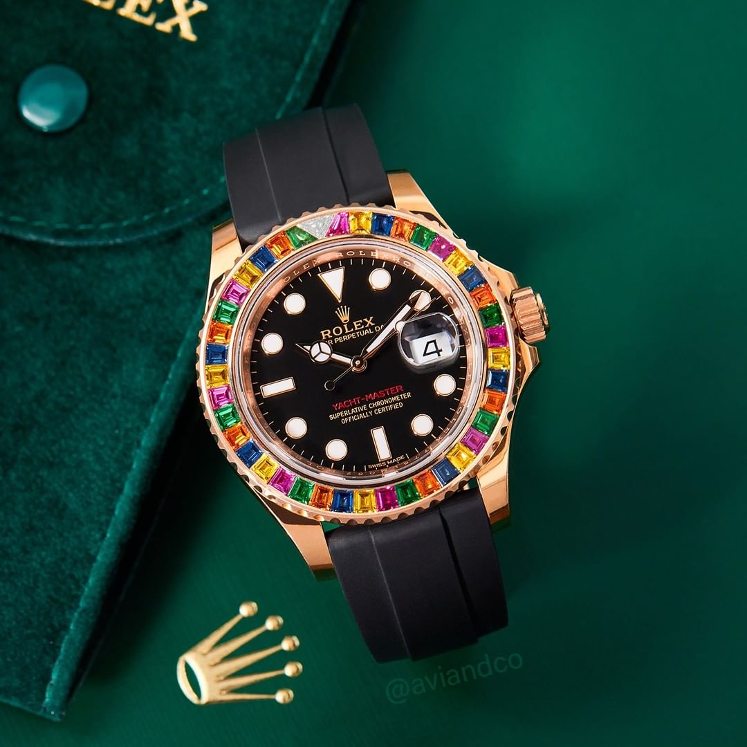 brand Rolex Yacht-Master Men's Black Watch - 116695 SATS luxury watch for sale – NeveReL