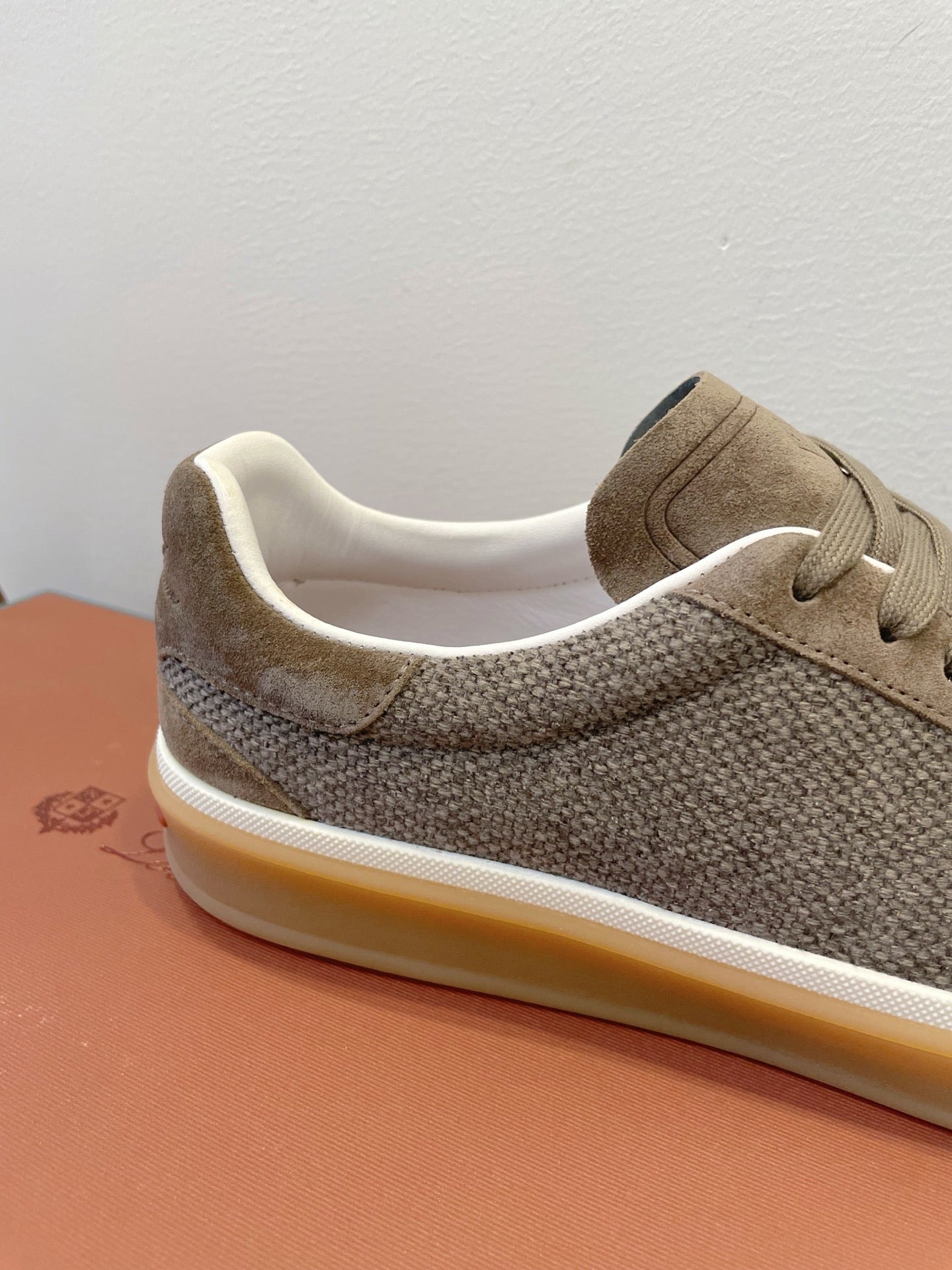 SNEAKERS IN MOSS SUEDE WITH CANVAS、mysite、Cacoeks