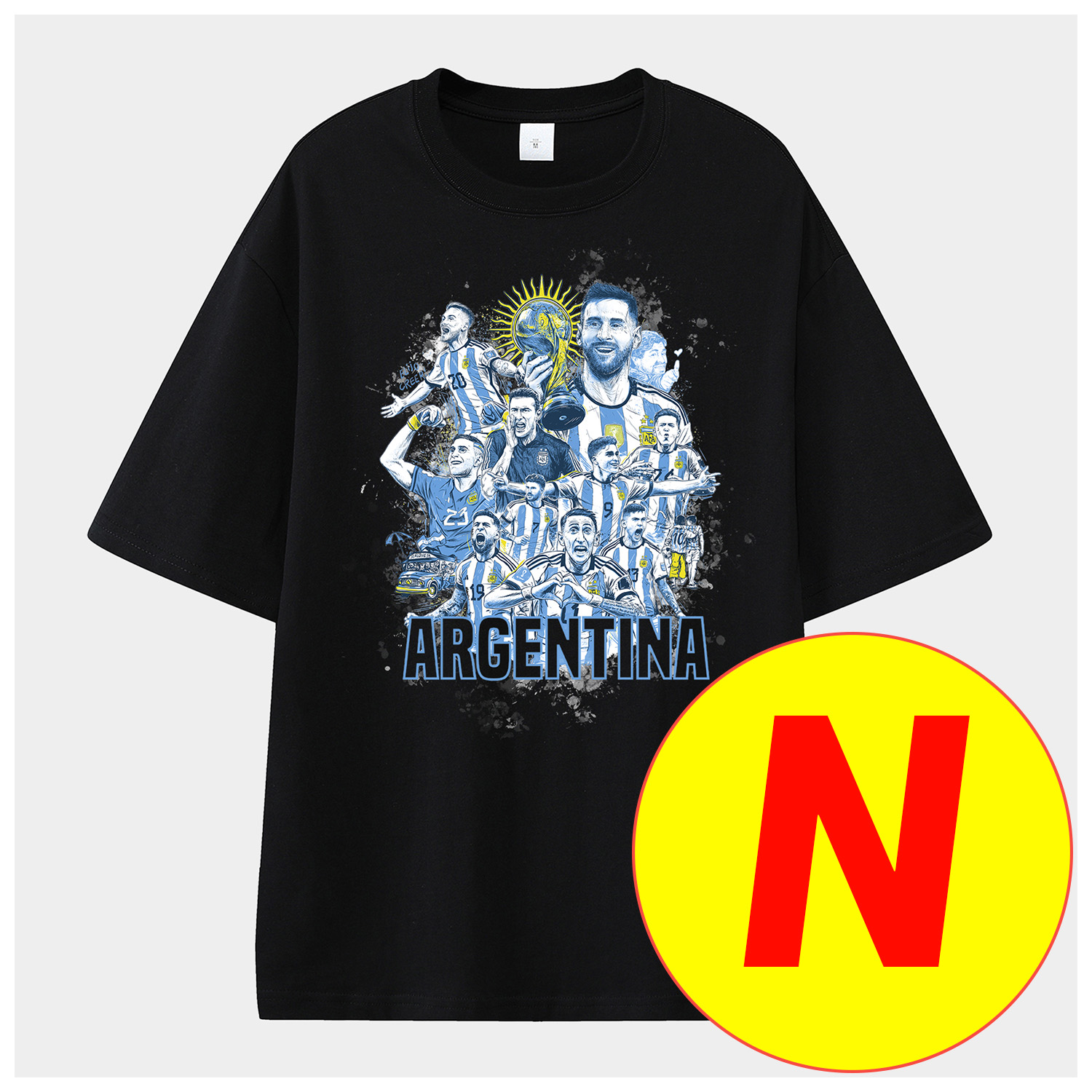 UltraTrikot-Messi GOAT Argentina Barcelona INT M.A.M Unisex Pure Cotton T-shirt