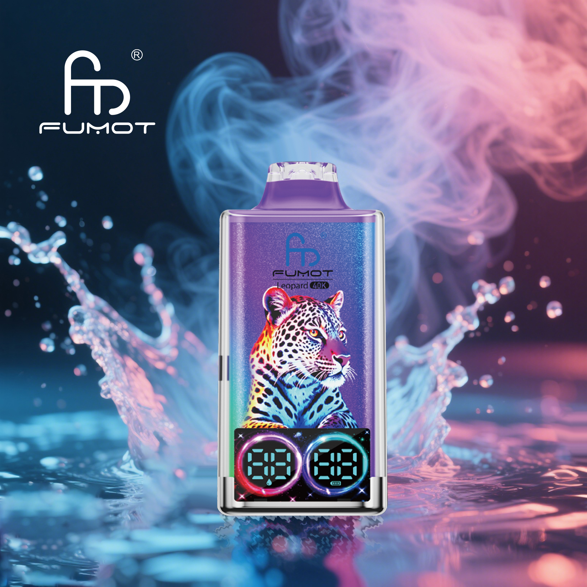  Fumot Leopard 40000 40K Puffs Original Edition Dual Mesh LCD Display Disposable Vapevpae005 vapeing vape