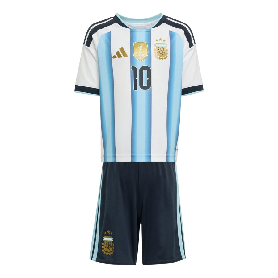 Kids Kit Argentina Home Messi 10 Fan Jersey Shirt 2026 World Cup-mysite Custom Football Kit- Nextkits
