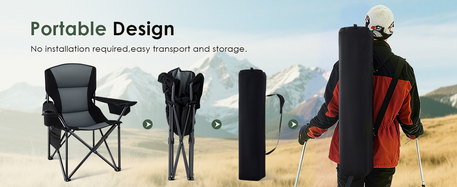heated camping chair