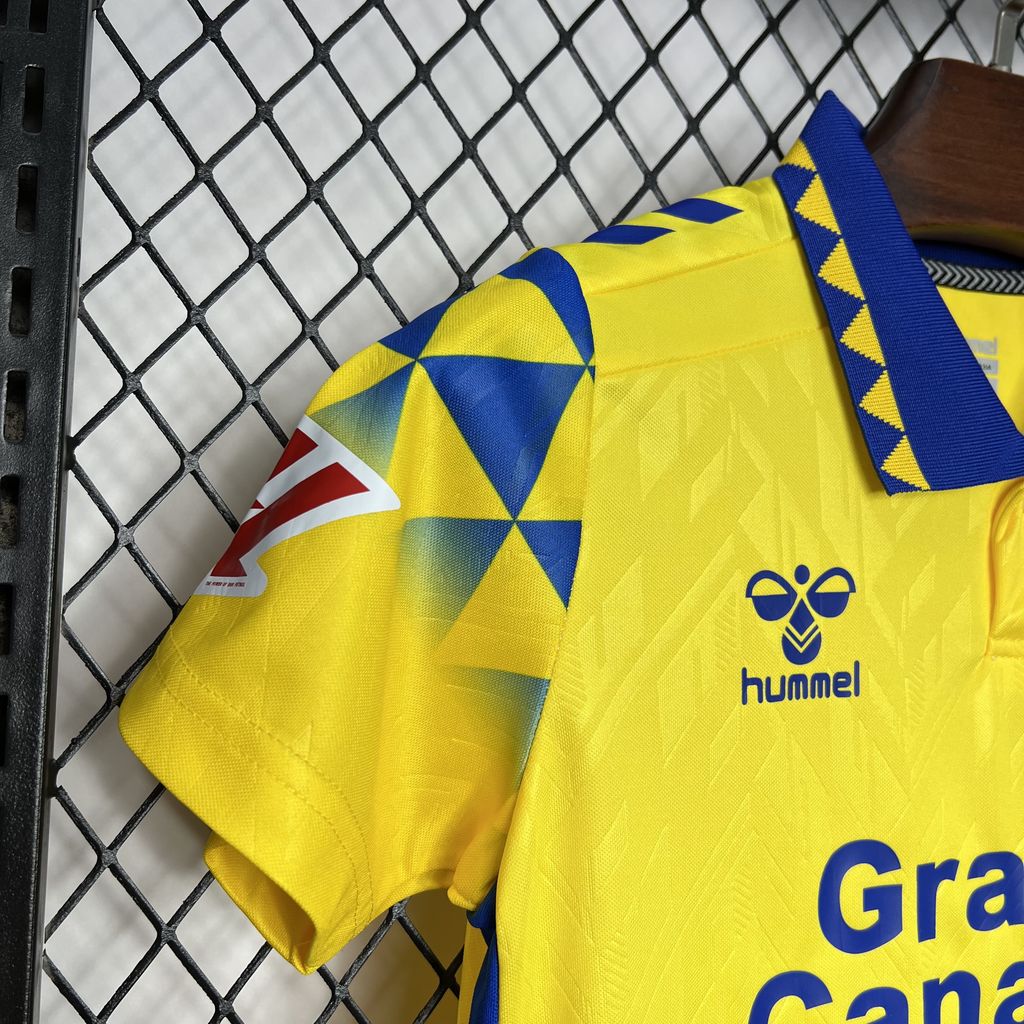 Higojerseys-Las Palmas 24-25 Home Stadium Kids Kit