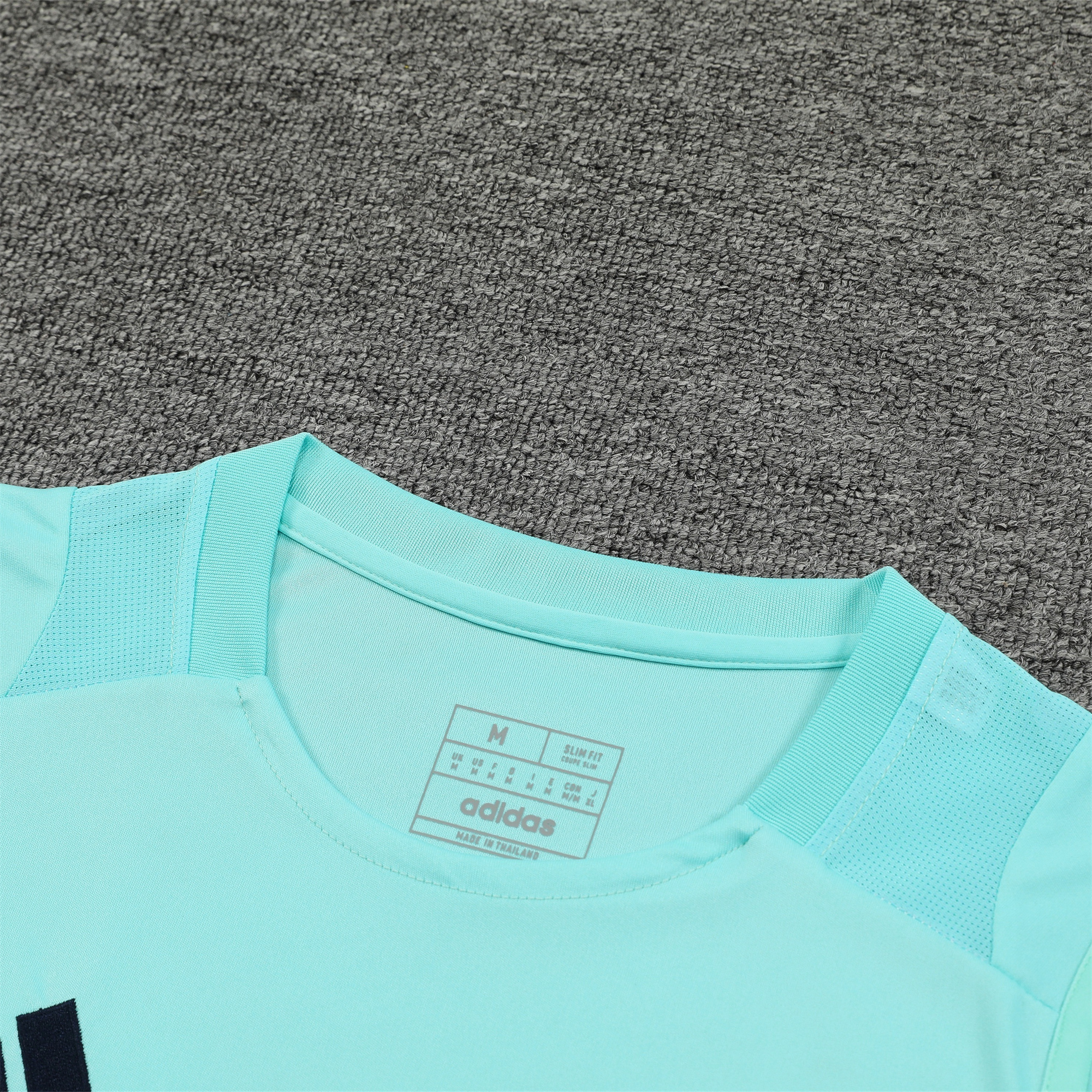 Higojerseys-Real Madrid 24-25 Vest Training Set - Light Green Vest & Deep Blue Shorts