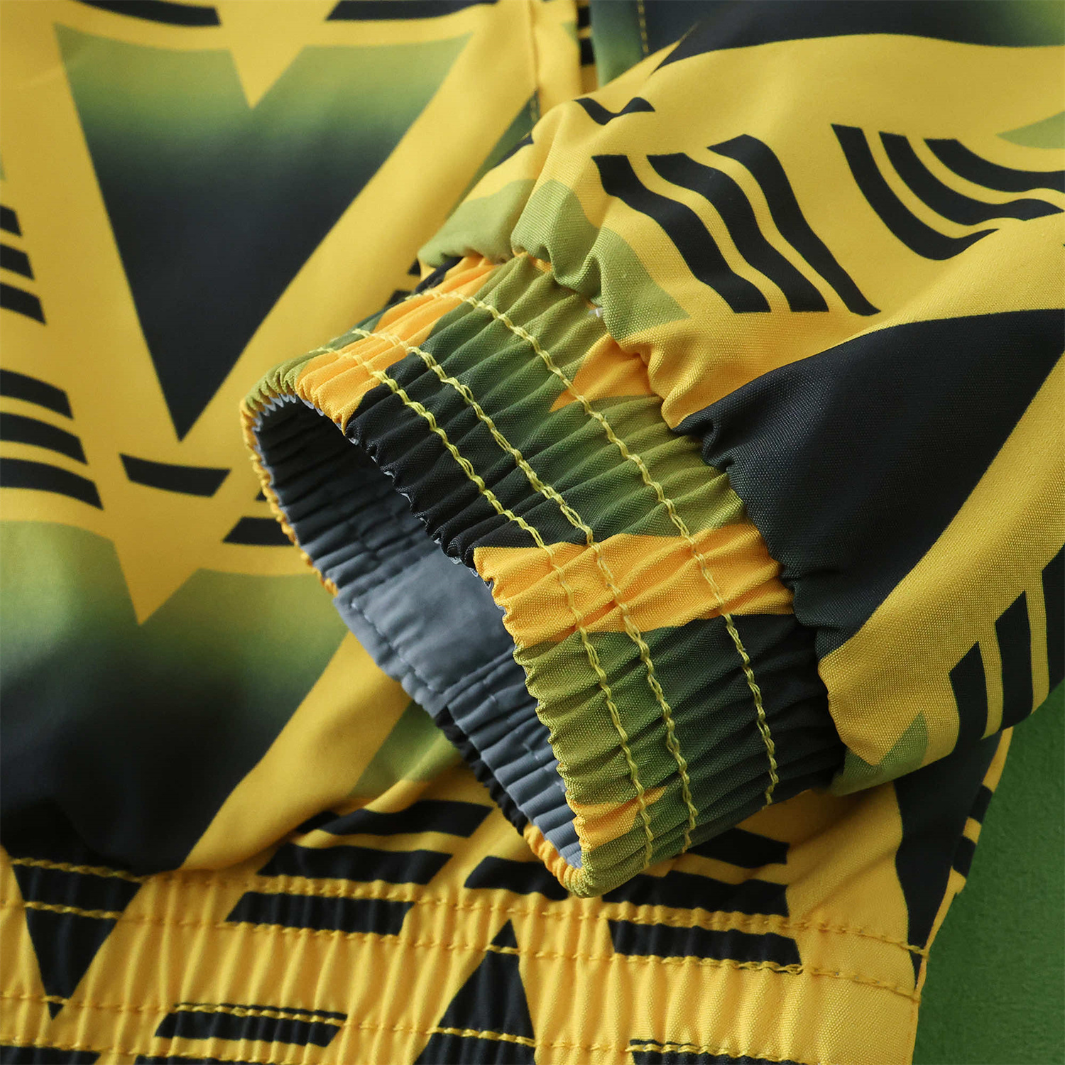 Funinjersey-Retro Arsenal 1991-93 Away Double Sided Reversible Windbreaker - Yellow & Grey