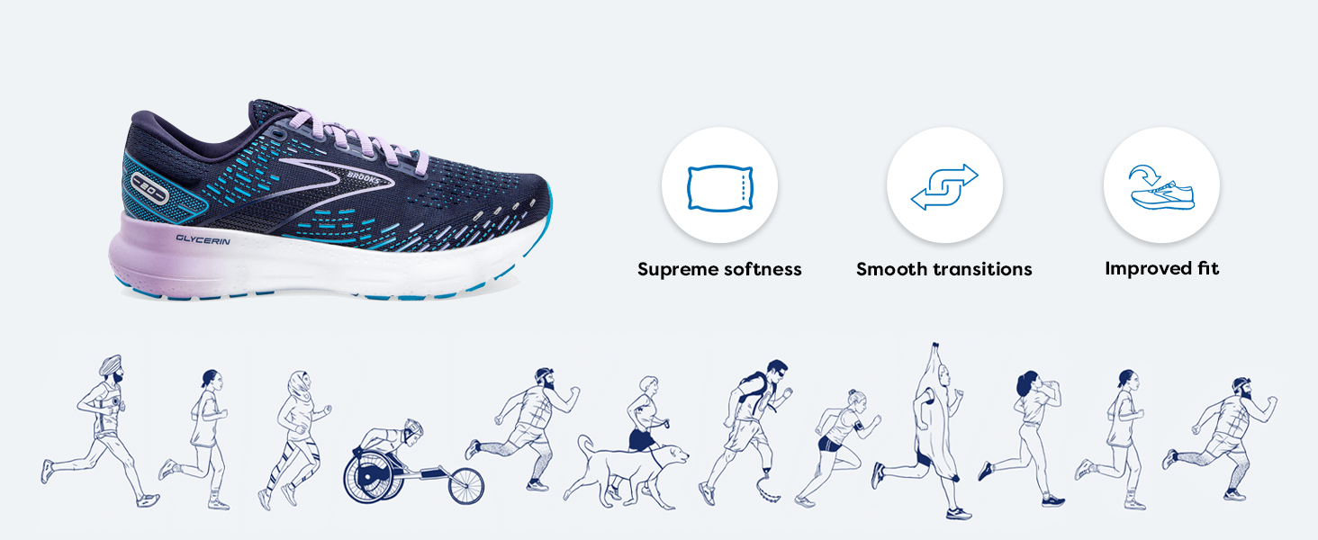 Women's Glycerin 20 Running Shoe Features