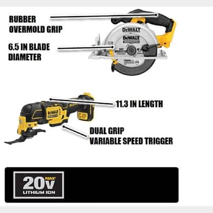Circular Saw features a 3700 RPM motor for power and speed. The DCS354 Oscillating Multi-Tool brushless motor provides up to 57% more run time. Circular Saw features a 3700 RPM motor for power and speed. The DCS354 Oscillating Multi-Tool brushless motor provides up to 57% more run time.