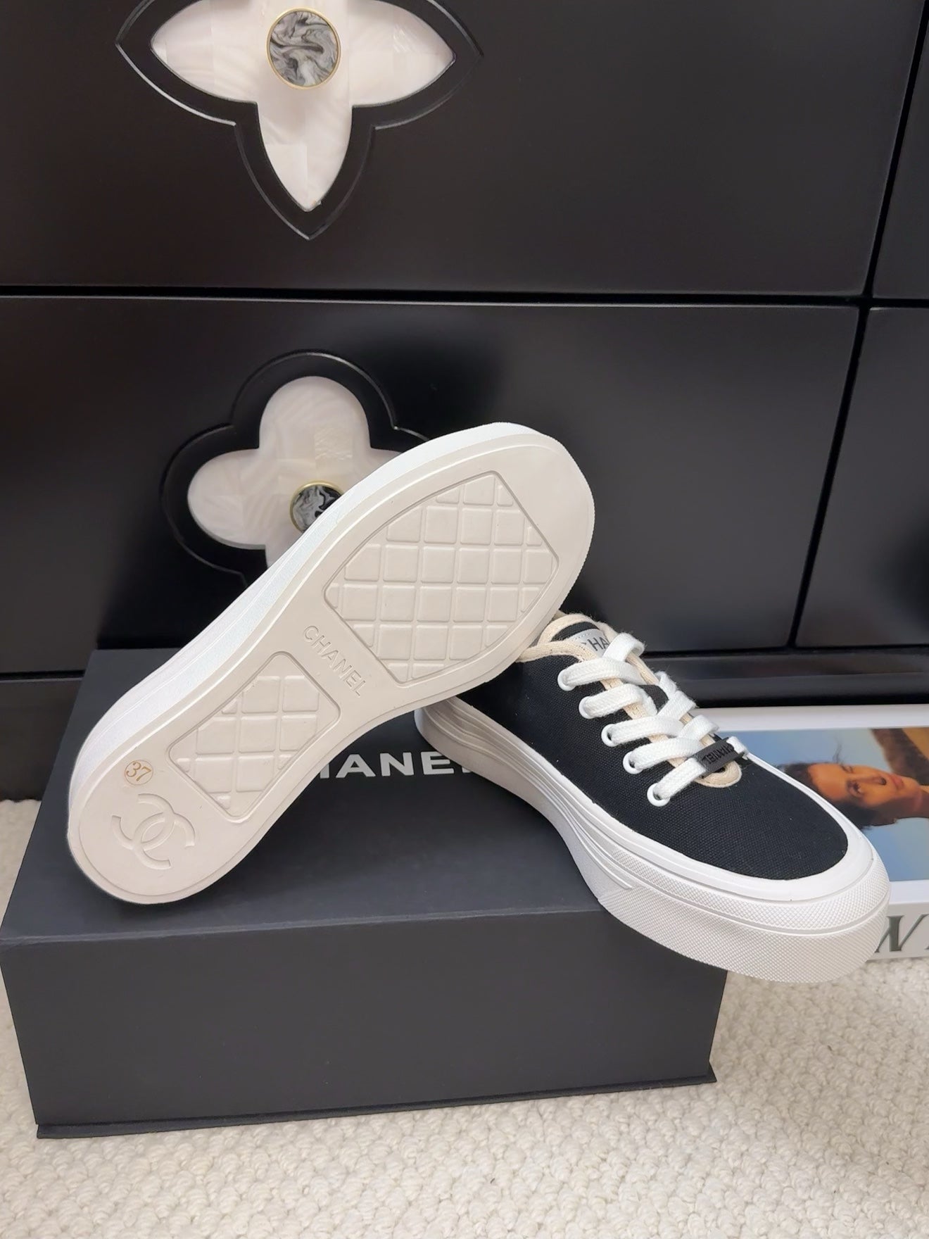 TRAINERS SHOES IN BLACK FABRIC、mysite、Cacoeks