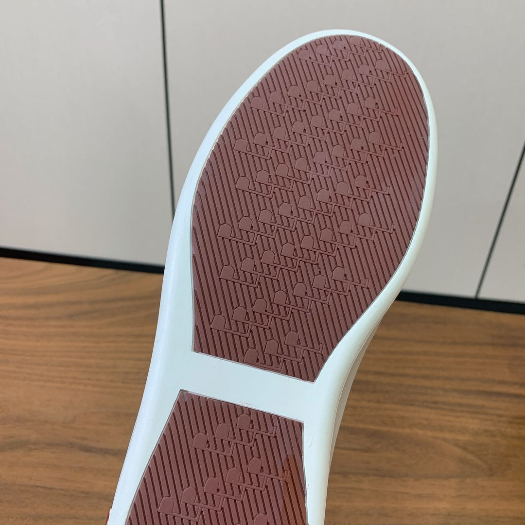 LP SNEAKERS IN BLACK CALFSKIN WITH WHITE SOLE、mysite、Cacoeks