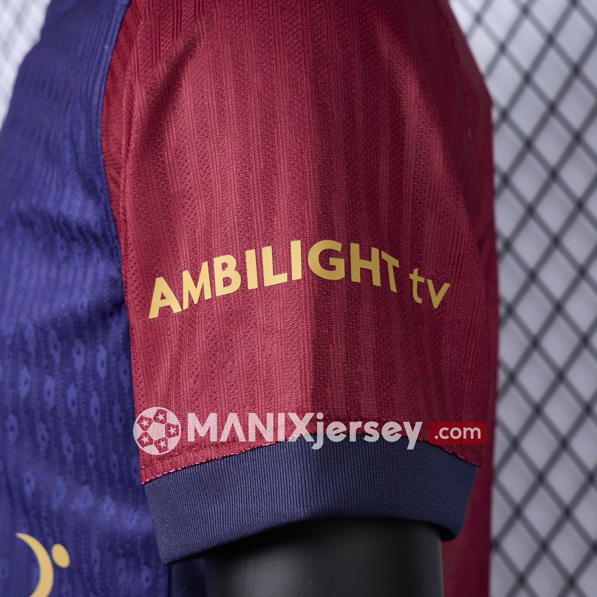 ManixJersey.com | Barcelona 24-25 Home Unsponsored Jersey - Player Version -Customize Name, Number and Patch | Worldwide Shipping