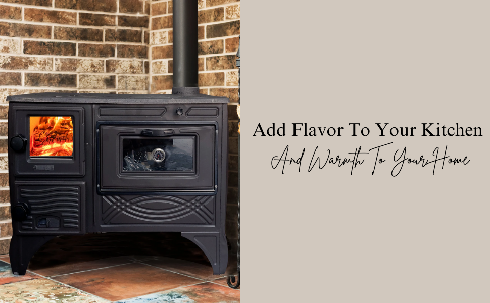 Cast, Iron, Cook, Stove, Oven, Burning, Range, Kitchen, Cooker,  Section, Thermometer, Cabin