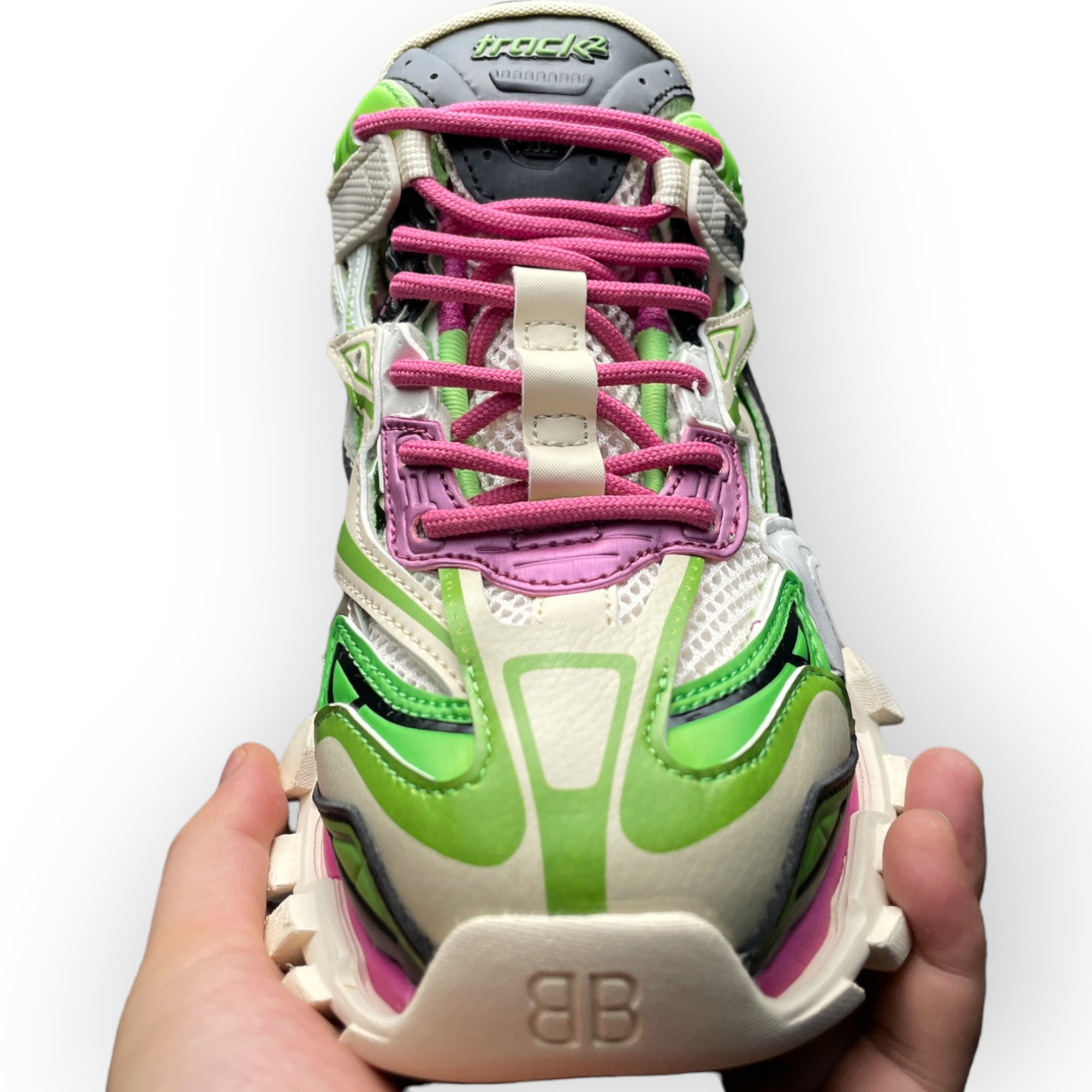 Balenciaga Track 2.0 Trainer in Pink Green、mysite、Cacoeks