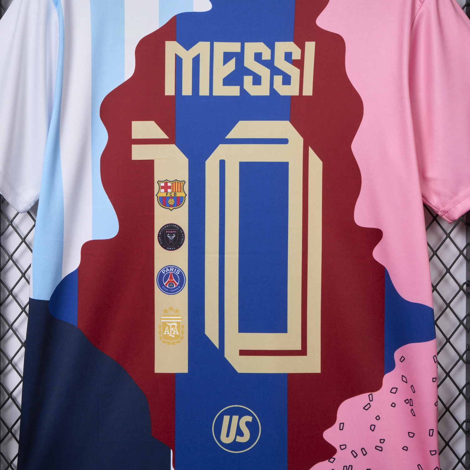 UltraTrikot-Messi Career Commemorative Jersey - Fans Version - Barcelona Argentina Paris Saint-Germain PSG INT M.A.M