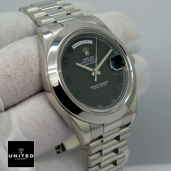 Rolex Day Date II 218206 Replica Stainless Steel Jubilee Bracelet