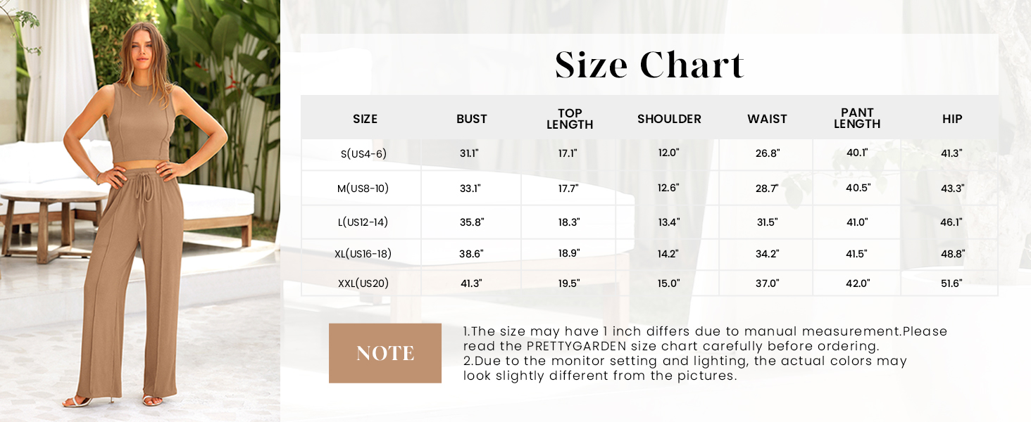 PRETTYGARDEN Two Piece Outfits for Women