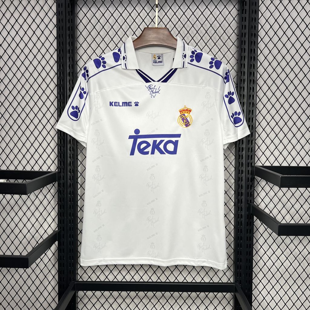 JerseysGala.com | Retro Real Madrid 1994-96 Home Jersey -Customize Name, Number and Patch | Worldwide Shipping