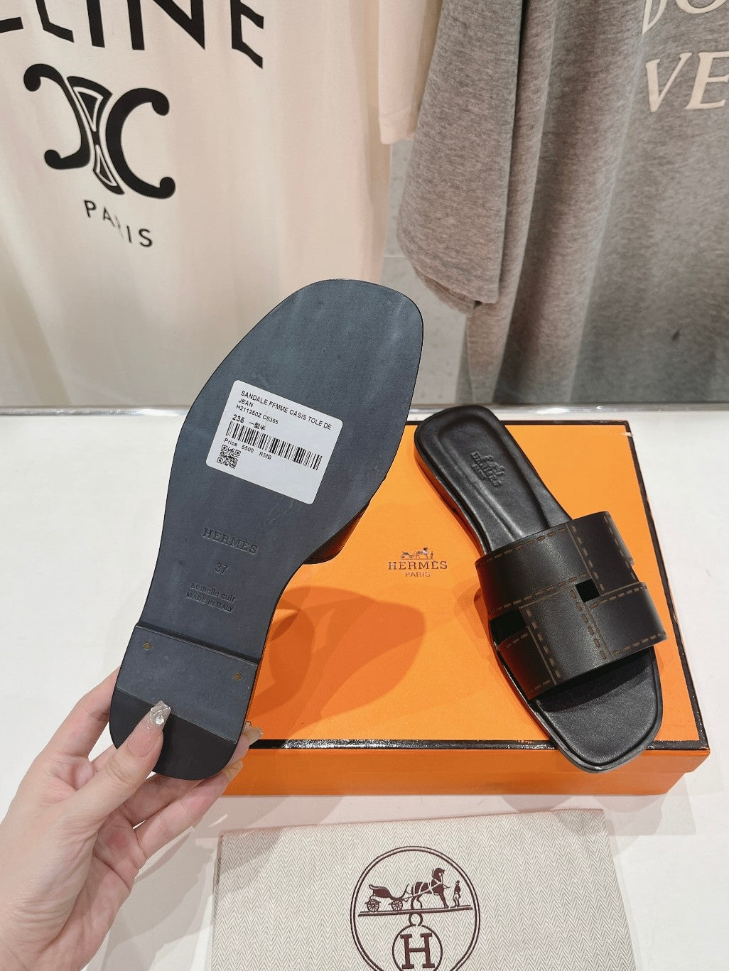 Idioma Sandal Black Calfskin、mysite、Cacoeks