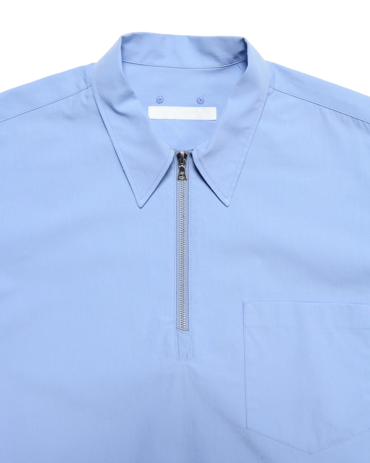 SOPHNET. 25S/S ORGANIC COTTON HALF ZIP S/S SHIRT  SOPH-250031 