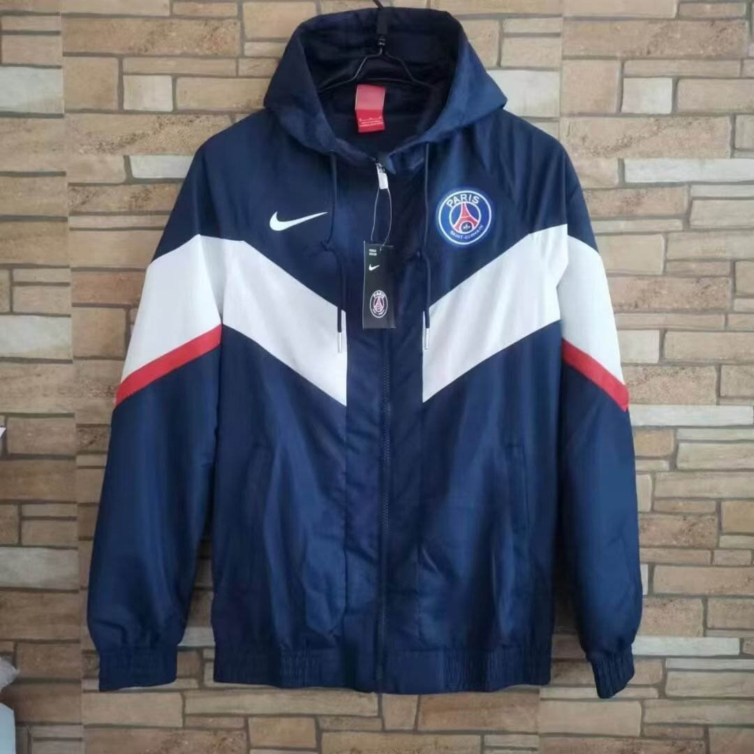 2022/2023 PSG Windbreaker Blue And White:football jersey mysite: unitedjerseyfootball 邓江浪:football