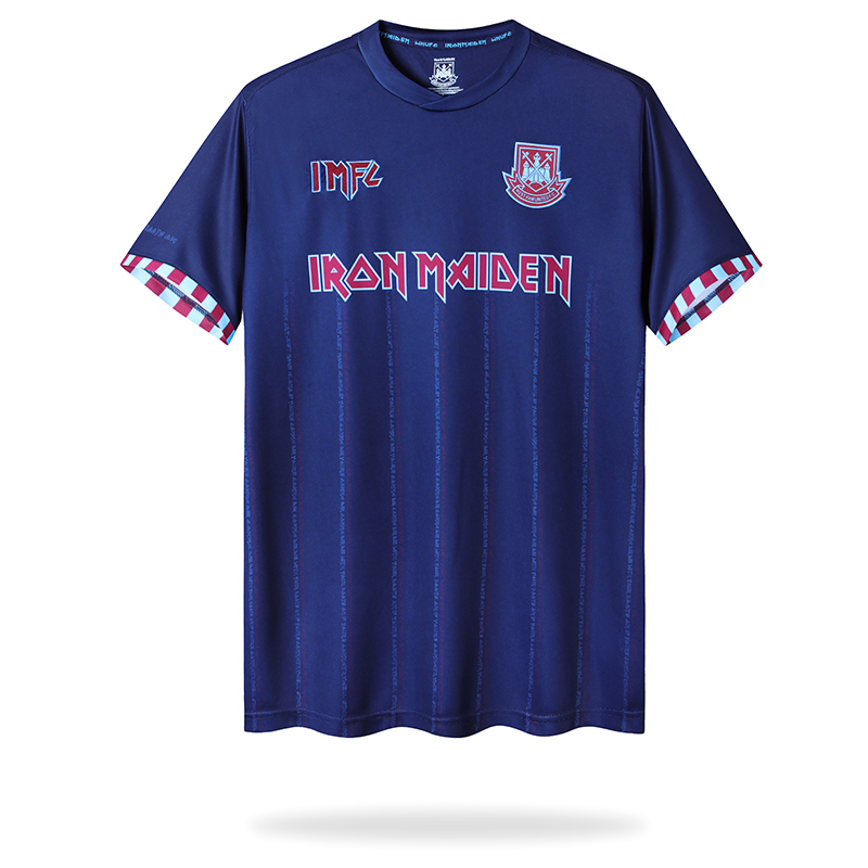 ManixJersey.com | Iron Maiden x West Ham Away Special Edition Jersey - with 11 print -Customize Name, Number and Patch | Worldwide Shipping