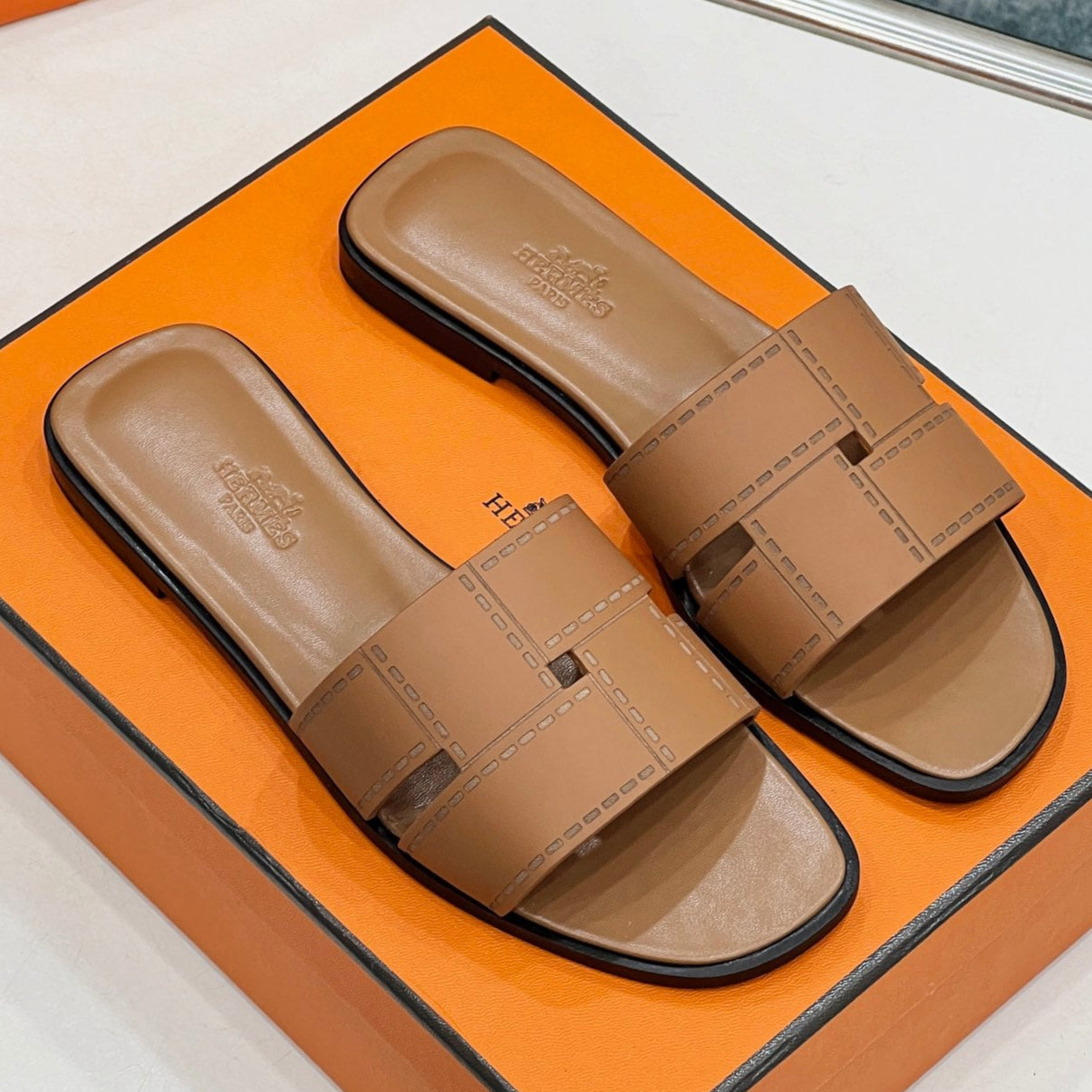 IDIOMA SANDAL IN BRONZE BROWN CALFSKIN、mysite、Cacoeks