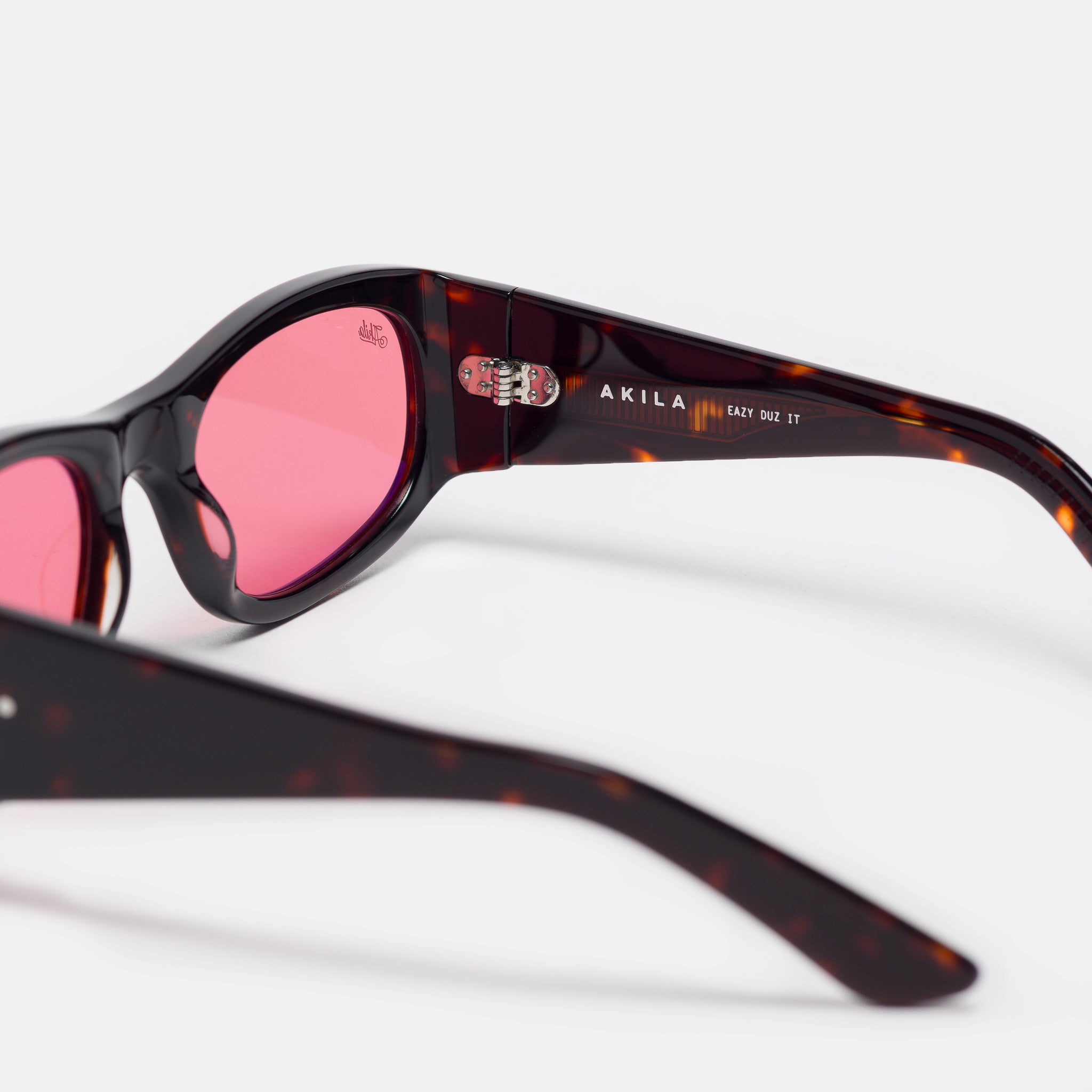Eazy Sunglasses in Dark Tortoise/Rose