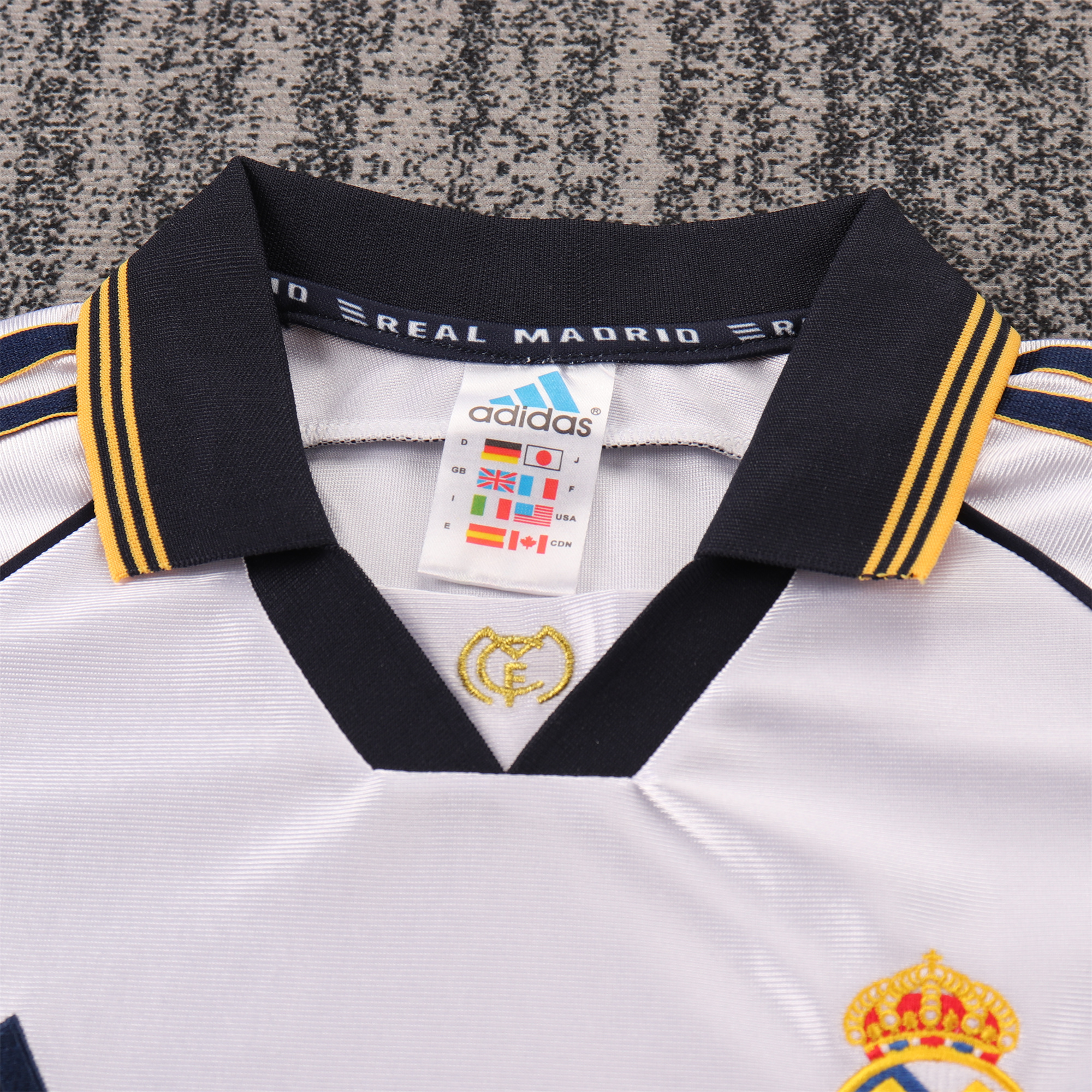 JerseysGala.com | Retro Real Madrid 1998-00 Home Kids Kit -Customize Name, Number and Patch | Worldwide Shipping