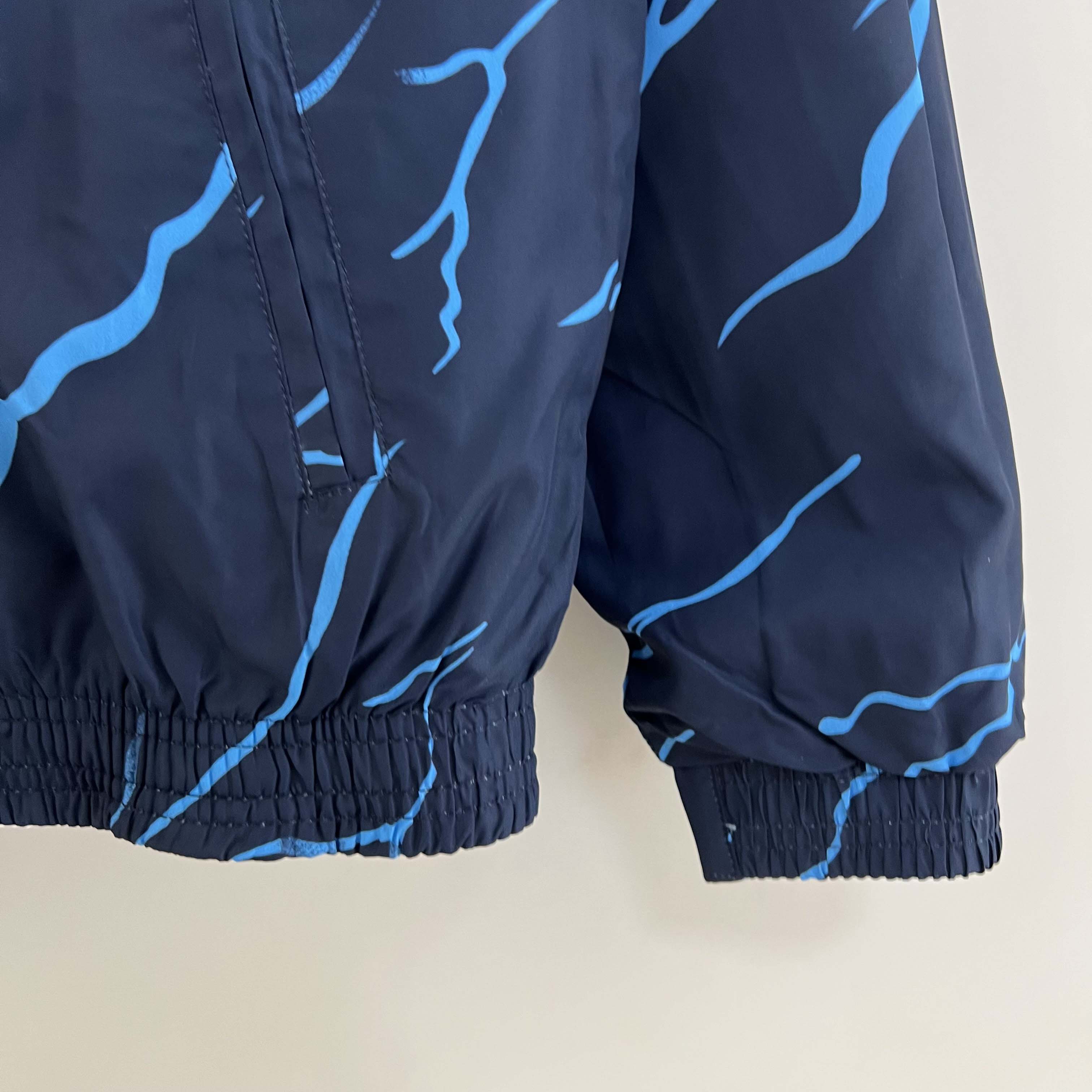 2023/2024 Manchester City Reversible Windbreaker Navy blue Soccer Jersey 1:1 Thai Quality:football jersey mysite: unitedjerseyfootball 邓江浪:football